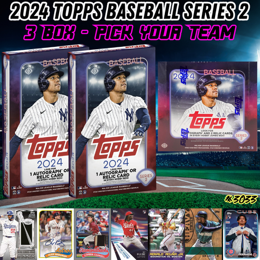 Break 3033 - 2024 Topps Baseball Series 2 Hobby x Jumbo - Pick Your Team!