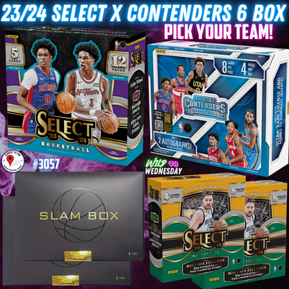 Break 3057 - NBA 23/24 Select x Contenders x Slam 6 Box - Pick Your Team!