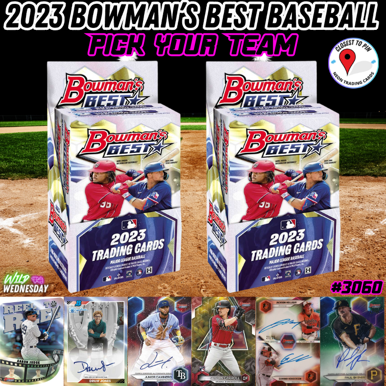 Break 3060  - 2023 Bowman's Best Baseball Hobby - 2 Boxes - Pick Your Team!