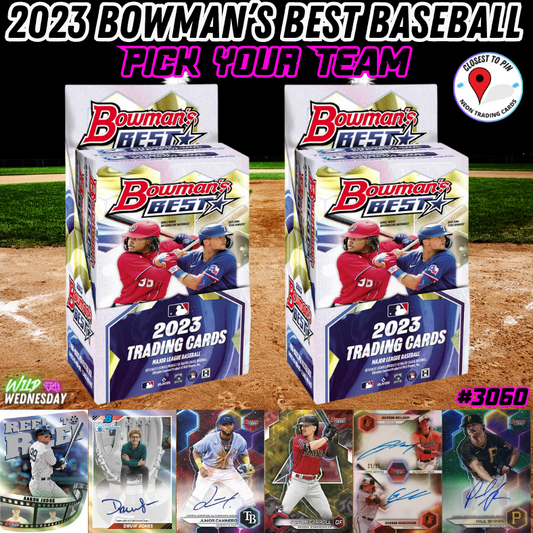 Break 3060  - 2023 Bowman's Best Baseball Hobby - 2 Boxes - Pick Your Team!