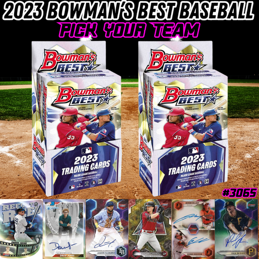 Break 3065 - 2023 Bowman's Best Baseball Hobby - 2 Boxes - Pick Your Team!