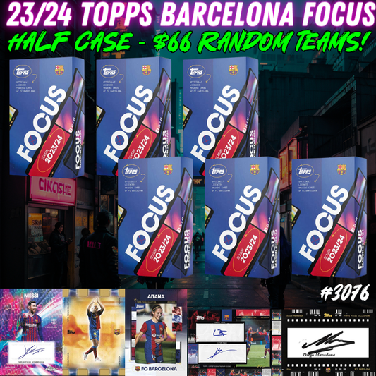 Break 3076 - 23/24 Topps Barcelona Focus - Half Case - $66 Random Players!