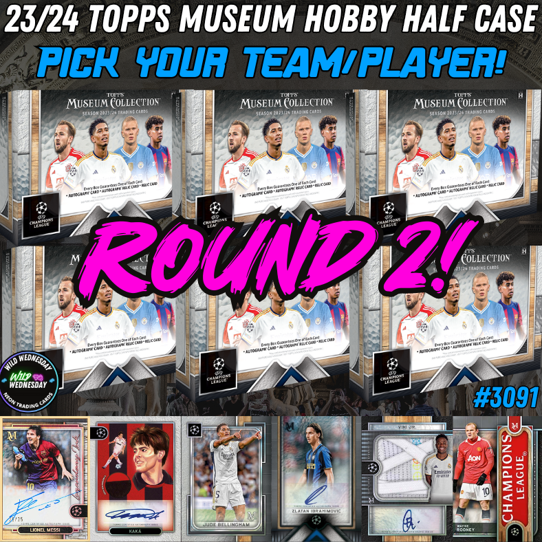 Break 3091 - 23/24 Topps UEFA Club Comp Museum Collection - HALF CASE - Pick Your Team ROUND 2!