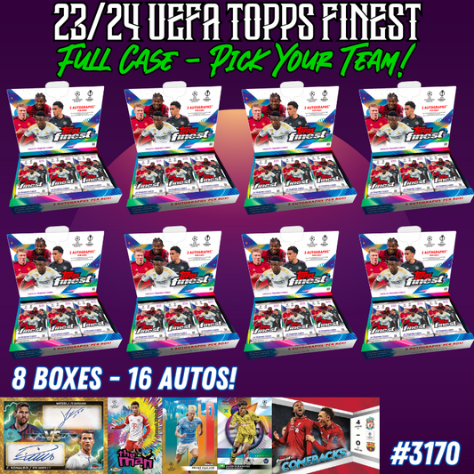 Break 3170 - 23/24 Topps UEFA Club Comp Finest - FULL CASE - Pick Your Team!