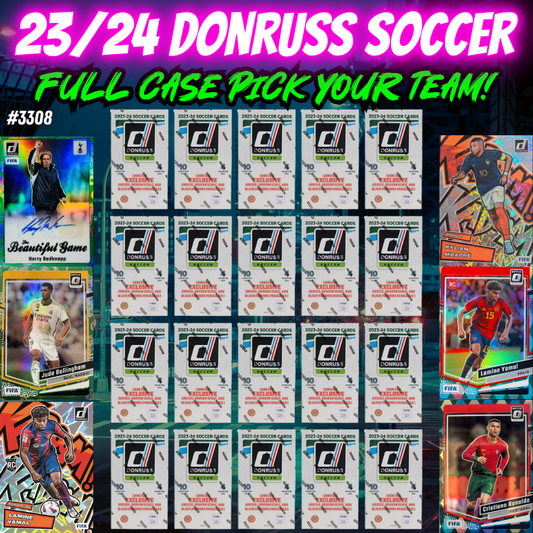 Break 3308 - 23/24 Panini Donruss International Hobby - FULL CASE - 20 Boxes - Pick Your Team!
