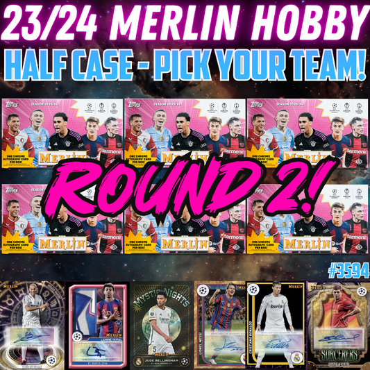 Break 3594 - 23/24 UCC Merlin Hobby Half Case - Pick Your Team/Player ROUND 2!