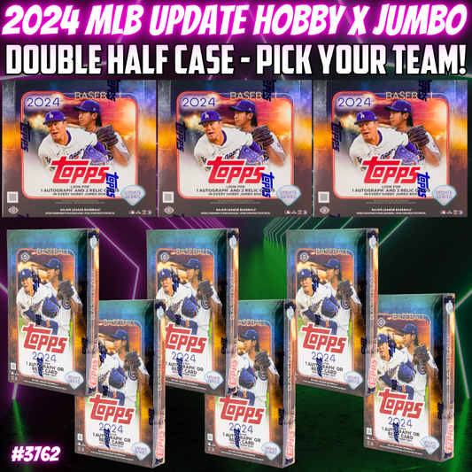 Break 3762 - 2024 MLB Topps Update Hobby x Jumbo DOUBLE HALF CASE - Pick Your Team!