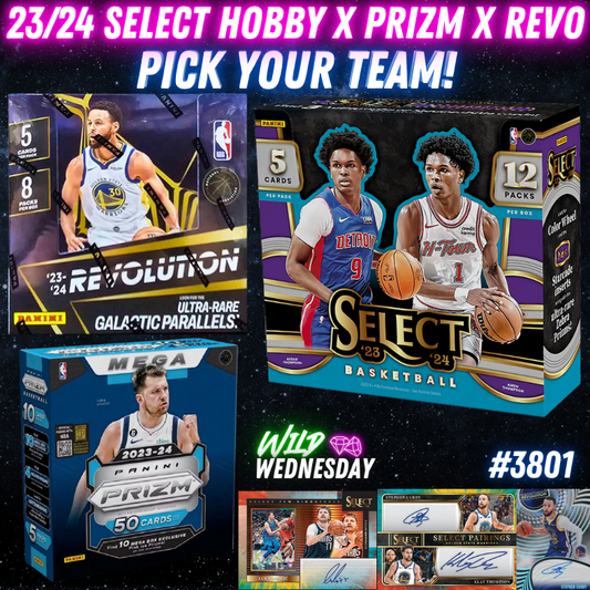 Break 3801 - NBA 23/24 Select Hobby x Prizm 3 Box - Pick Your Team!