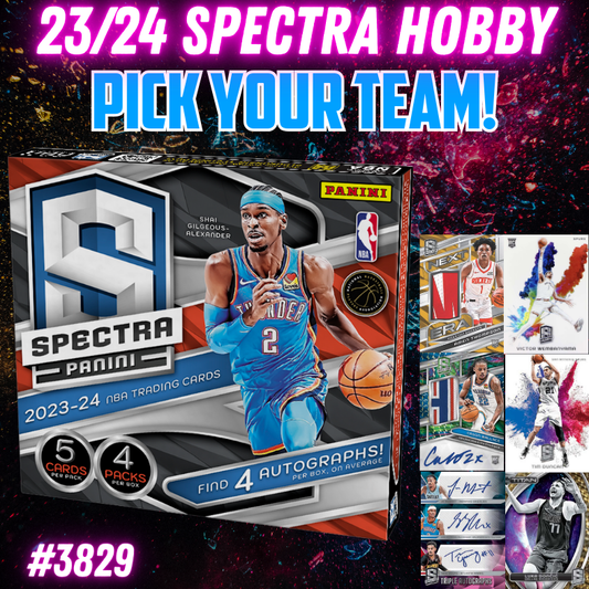 Break 3829 - NBA 23/24 Spectra Hobby - Pick Your Team!