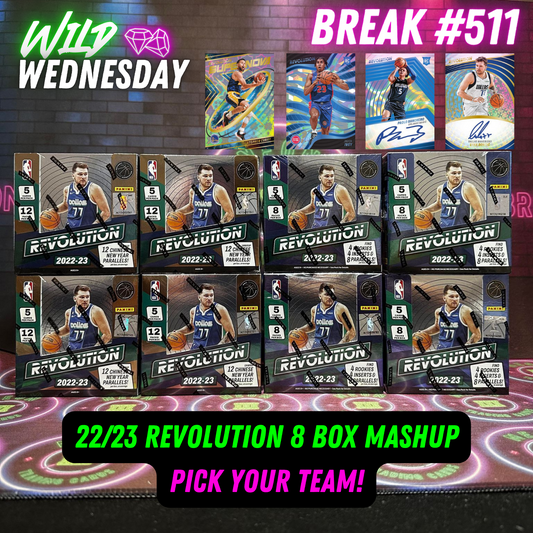 Break 511 - NBA 22/23 Revolution 8 Box Mashup - Pick Your Team!