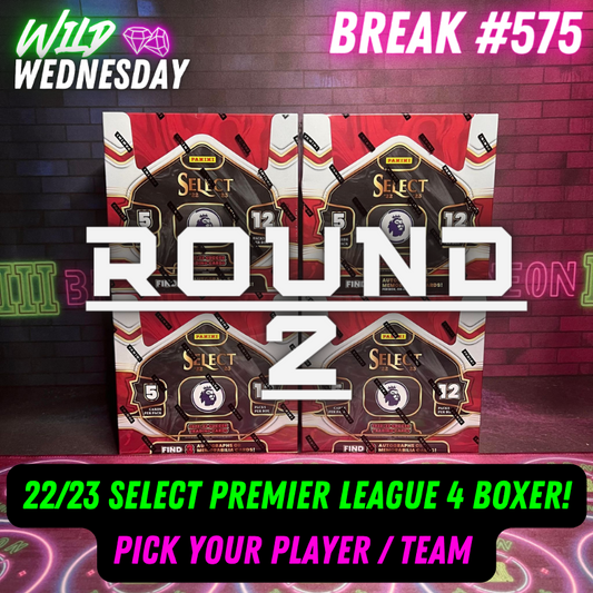 Break 575 - 22/23 Select Premier League Hobby 4 Box Pick Your Player / Team ROUND 2