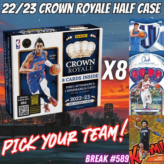 Break 589 - NBA 22/23 Crown Royale HALF CASE - Pick Your Team!