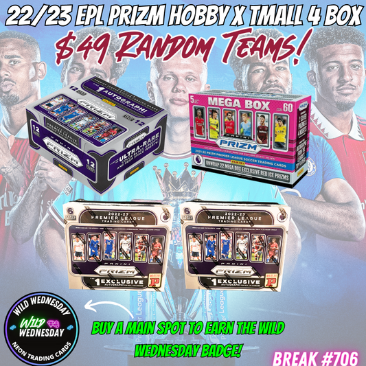 Break 706 - 22/23 EPL Prizm Hobby x Tmall 4 Box - Random Teams!