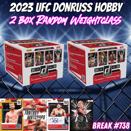 Break 738 - 2023 UFC Donruss Hobby - Random Weight Class!
