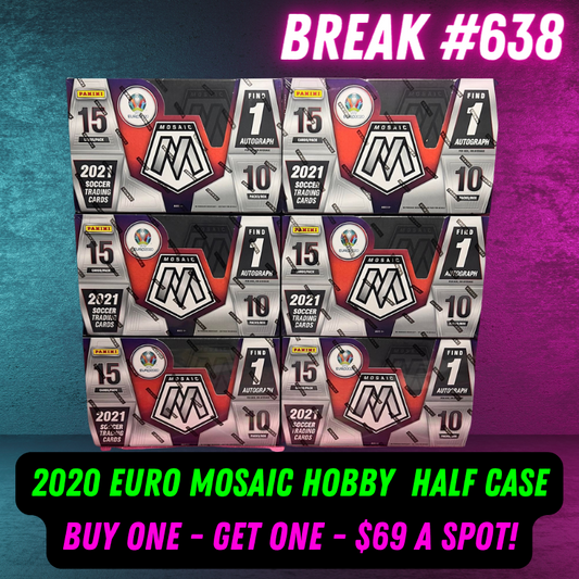 Break 638 - 2020 Euro Mosaic Hobby - Half Case - Buy One Get One - $69 a spot!