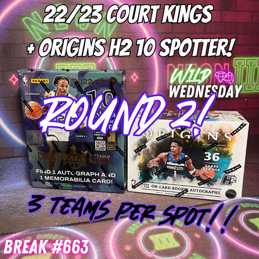 Break 663 - 22/23 Court Kings x Origins 10 Spotter - 3 Teams Per Spot!  ROUND 2