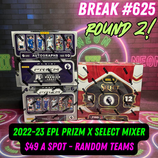 Break 625 - 22/23 EPL Prizm x Select Random Teams - $49 a spot!
