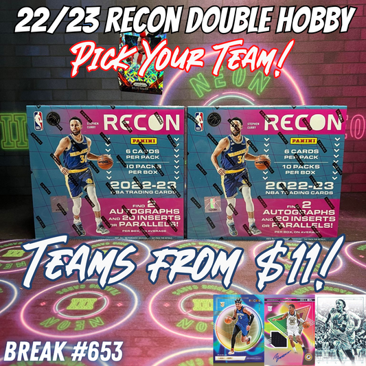 Break 653 - NBA 22/23 Recon Double Hobby - Pick Your Team!