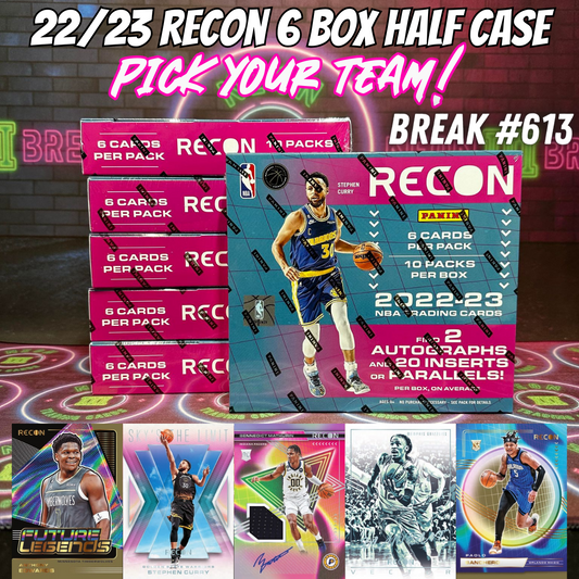 Break 613 - NBA 22/23 Recon Hobby HALF CASE - Pick Your Team!