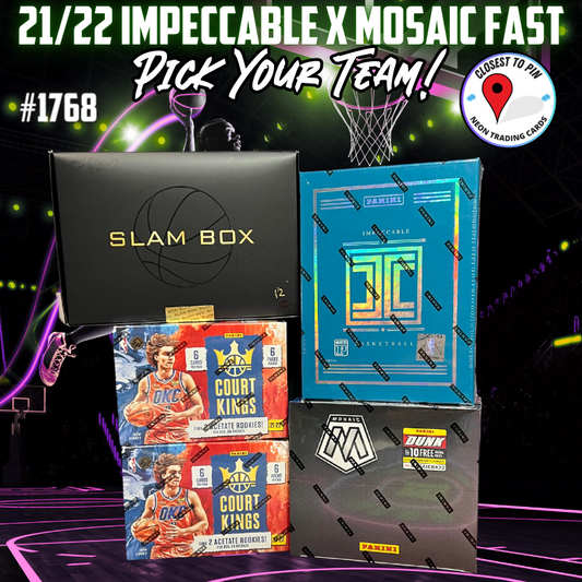 Break 1768 - NBA 21/22 Impeccable x Mosaic Fast Break - Pick Your Team!