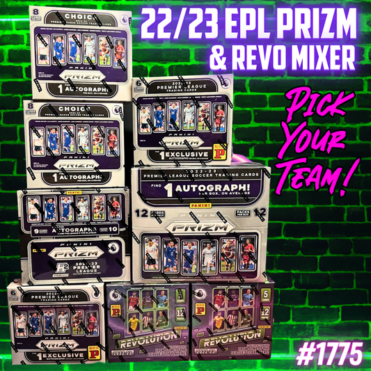 Break 1775 - 22/23 Premier League Prizm x Revo 8 Box Mixer - Pick Your Player / Team!