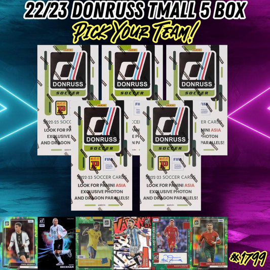 Break 1799 - 22/23 Donruss FIFA Soccer Asia - 5 Box - Pick Your Team