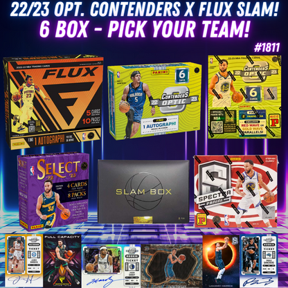 Break 1811 - NBA - 22/23 Double Optic Contenders Six Box Slam - Pick Your Team!