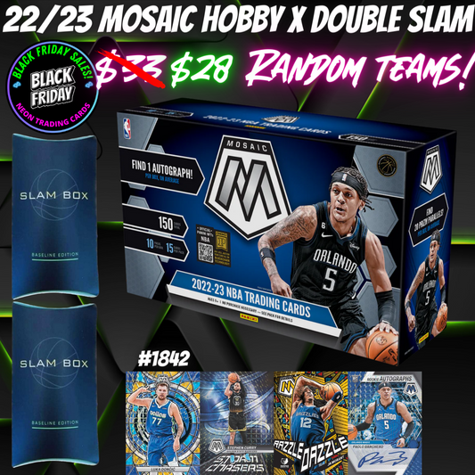 Break 1842 - NBA 22/23 Mosaic Hobby x Slam Box - $33 Random Teams!
