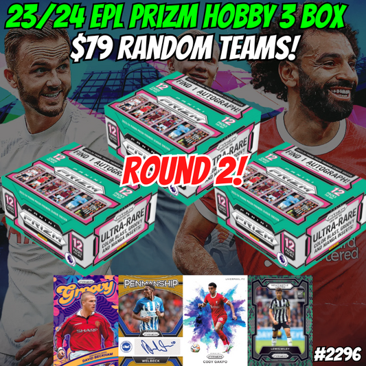 Break 2296 - 23/24 EPL Prizm 3 Box - Random Teams - $79 a spot ROUND 2!