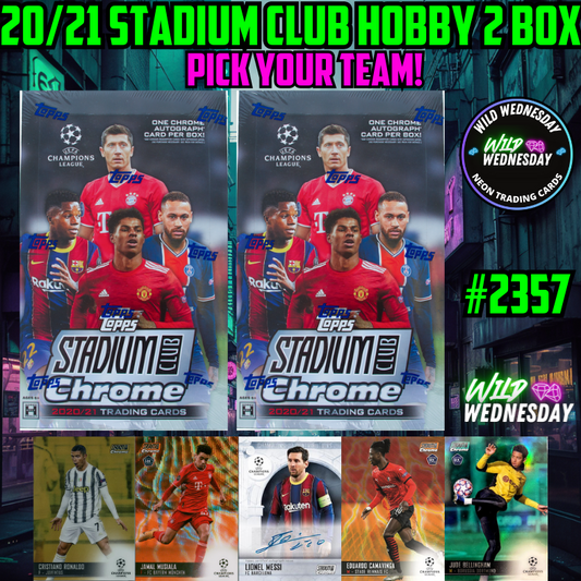 Break 2357 - 20/21 UCL Stadium Club Hobby 2 Box - Pick Your Team/Player!