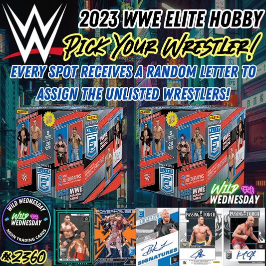 Break 2360 - 2023 WWE Elite Hobby - 2 Box Pick Your Wrestler & Receive Random Letter!