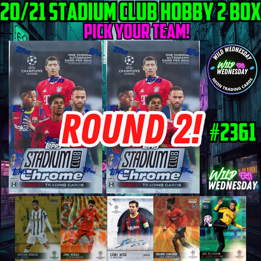 Break 2361 - 20/21 UCL Stadium Club Hobby 2 Box - Pick Your Team/Player ROUND 2!