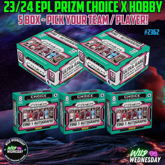 Break 2362 - 23/24 EPL Prizm Hobby x Choice 5 Box - Pick Your Team!