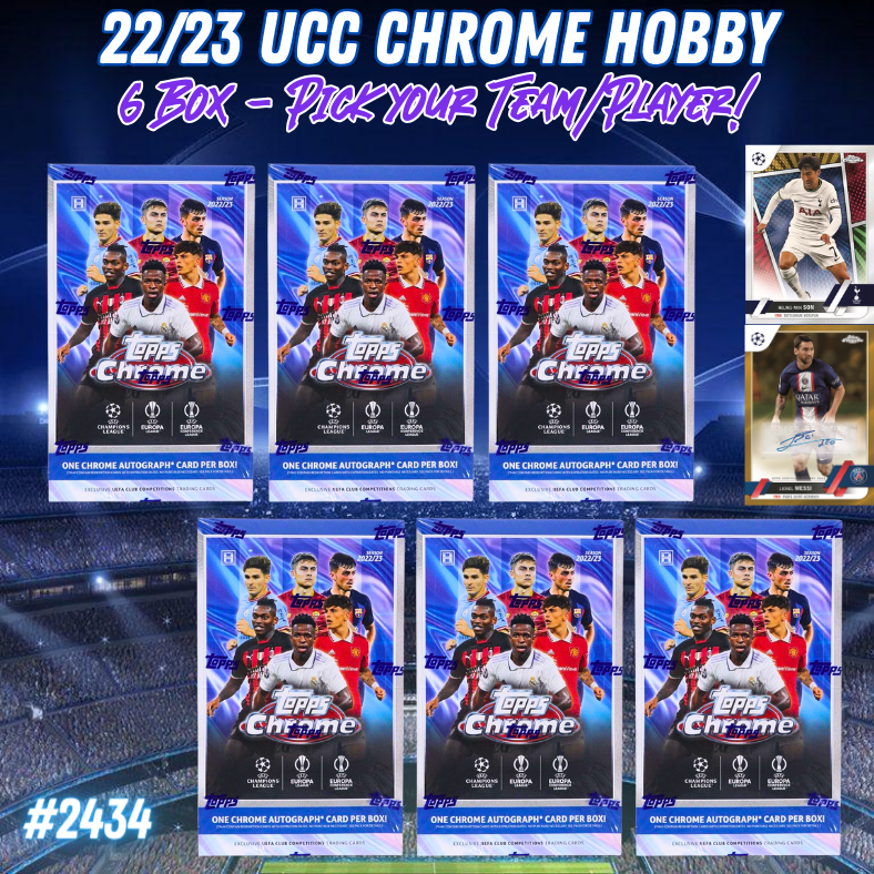 Break 2434 - 22/23 UCC Chrome Hobby 6 Boxer - Pick Your Team/Player ...