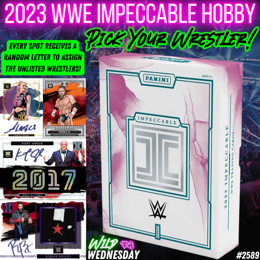 Break 2589 - 2023 WWE Impeccable Hobby - Pick Your Wrestler + Random Letter!