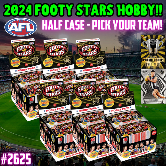 Break 2625 - Select 2024 Footy Stars Hobby - HALF CASE - Pick Your Team!