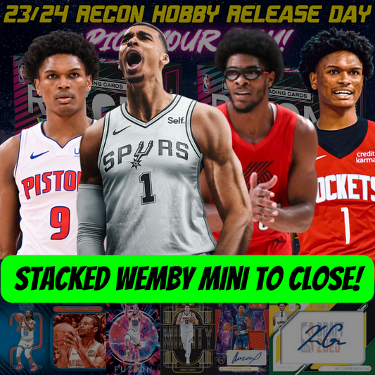 Stacked Wemby Mini to CLOSE Break 2721 - NBA 23/24 Recon Hobby RELEASE DAY 3 Box - PYT!
