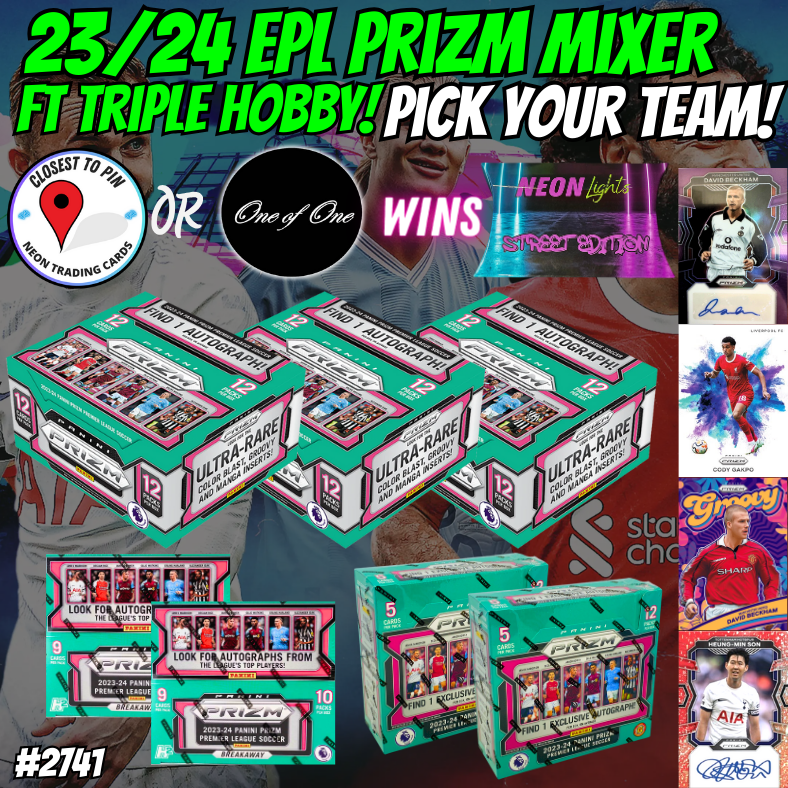 Break 2741 - 23/24 EPL Prizm Hobby x Breakaway x International Mixer - Pick Your Team!