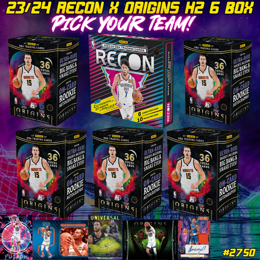 Break 2750 - 23/24 NBA Recon x Origins H2 - 6 Box - Pick Your Team!
