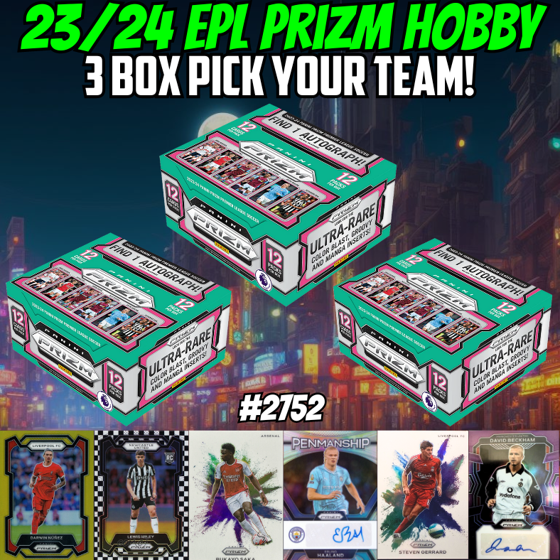 Break 2752 - 23/24 EPL Prizm Hobby 3 Box - Pick Your Team!