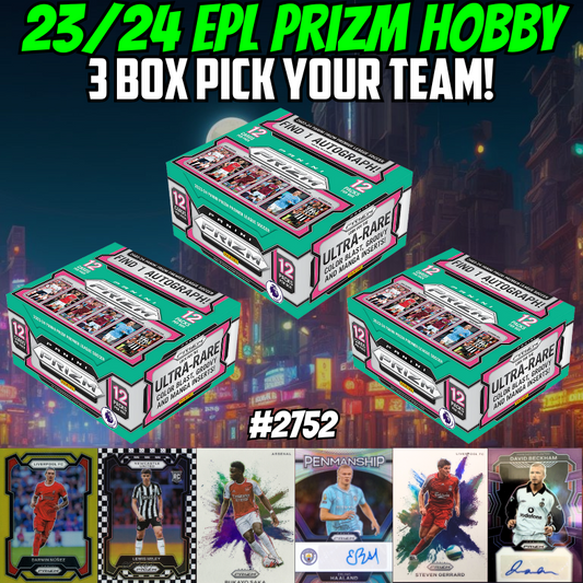 Break 2752 - 23/24 EPL Prizm Hobby 3 Box - Pick Your Team!