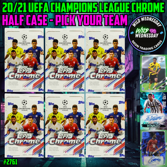 Break 2761 - 20/21 Topps UEFA Champions League Chrome HOBBY - Half Case - 6 Boxes - Pick Your Team!
