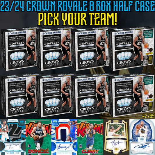 Break 2765 - NBA 23/24 Crown Royale 8 Box HALF CASE - Pick Your Team!