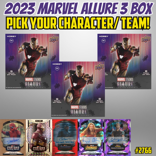 Break 2766 - 2023 Marvel Allure - 3 Box - Pick Your Character/Team!