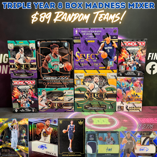Break 2776 - NBA Triple Year Select x Obsidian 8 Box Madness - $89 Random Teams!