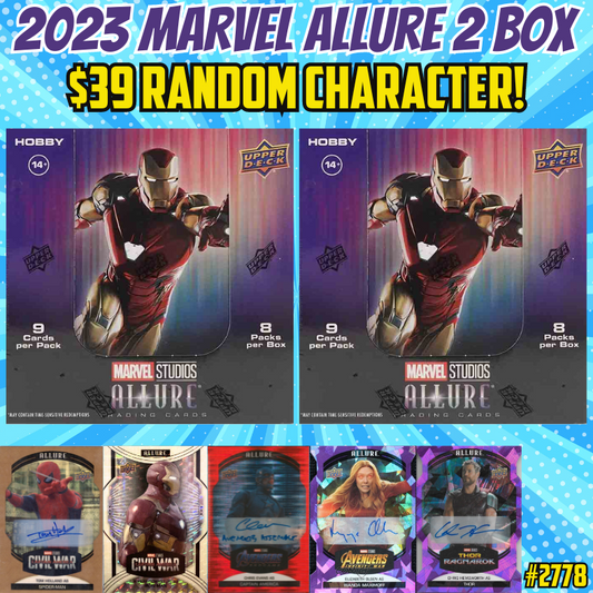 Break 2778 - 2023 Marvel Allure 2 Box - Random Character - $39 a spot!