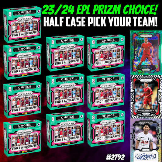 Break 2792 - 23/24 EPL Prizm CHOICE - Half Case - Pick Your Player / Team