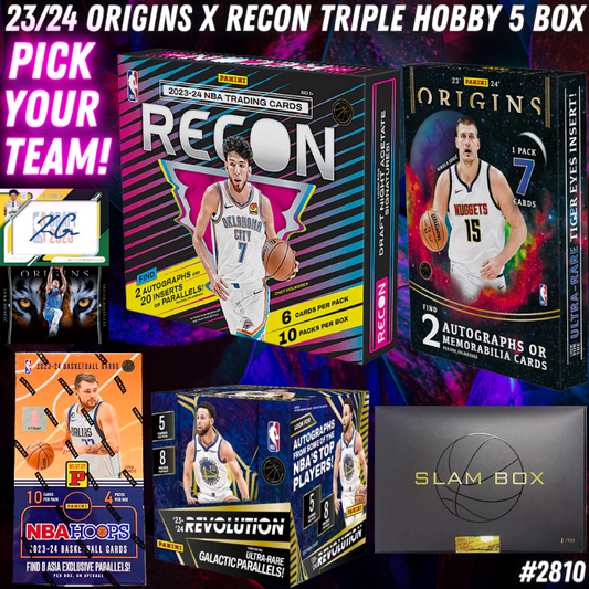 Break 2810 - NBA 23/24 Origins x Recon Hobby 5 Box - Pick Your Team!