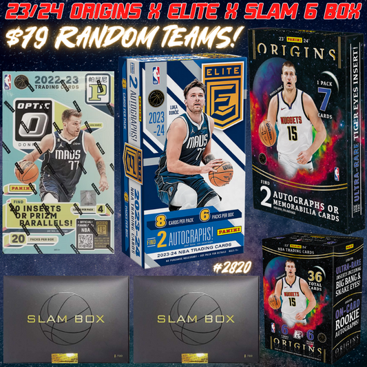 Break 2820 - NBA 23/24 Origjns x Elite x Slam 6 Box - $79 Random Teams!