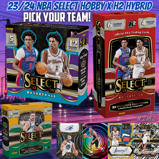 Break 2862 - NBA 23/24 Select Hobby x H2 3 Box - Pick Your Team!